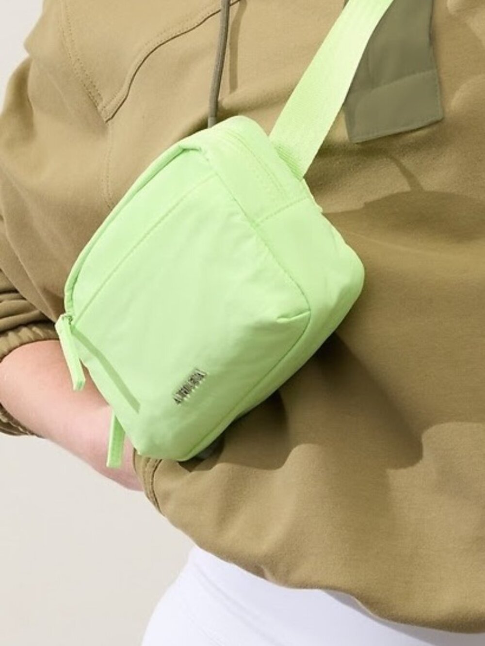 Athleta, All About Crossbody Belt Bag Color, Aloe, NWT